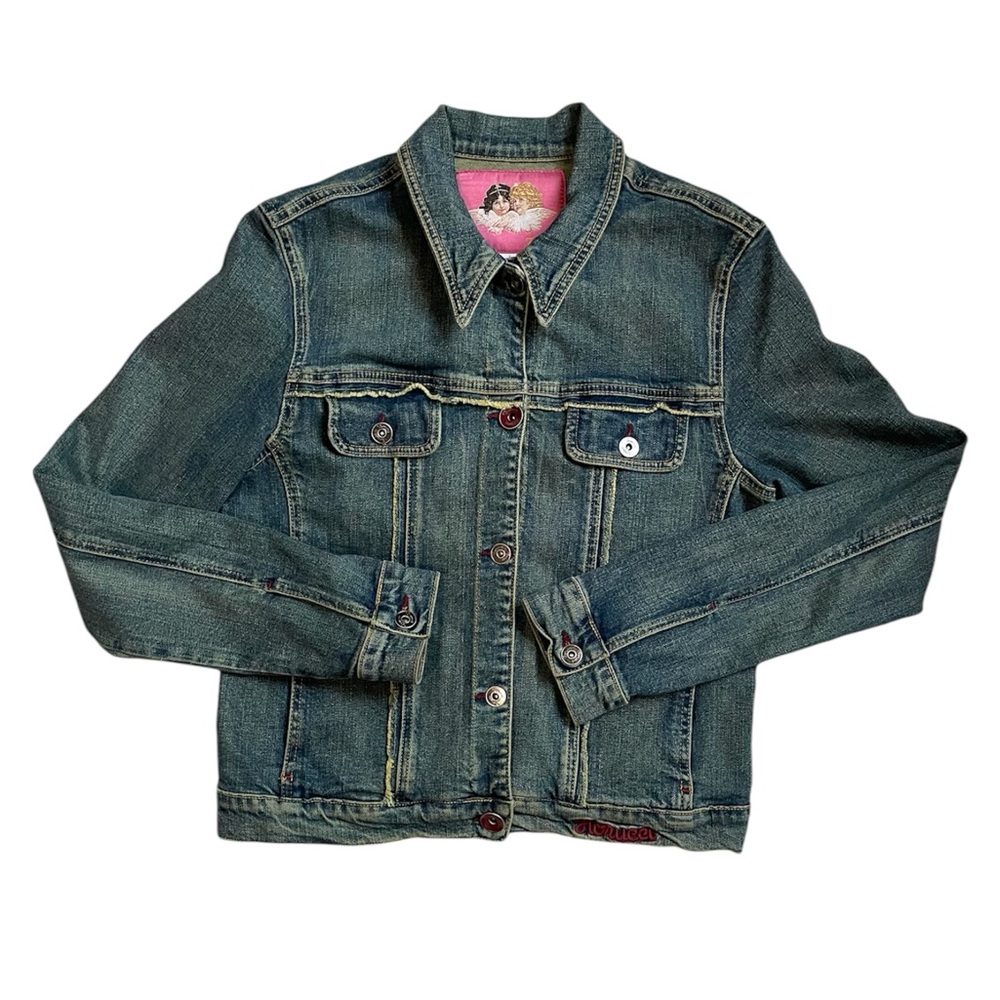 Vintage y2k Fiorucci floral denim jacket - Picture 1 of 17